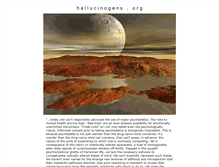 Tablet Screenshot of hallucinogens.org